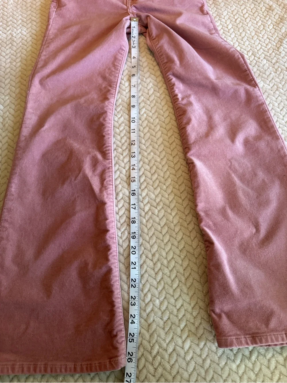 Girls GAP '70s Flare High Rise Pants in Dusty Rose Size 12 Slim